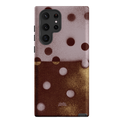 Rust Polka Dot Printed Phone Cases Samsung Galaxy S22 Ultra / Armoured by Jasmine Dowling - The Dairy