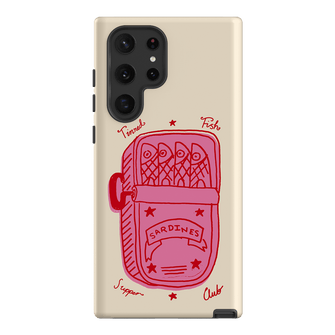 Sardine Social Red Printed Phone Cases Samsung Galaxy S22 Ultra / Armoured by The Dairy - The Dairy