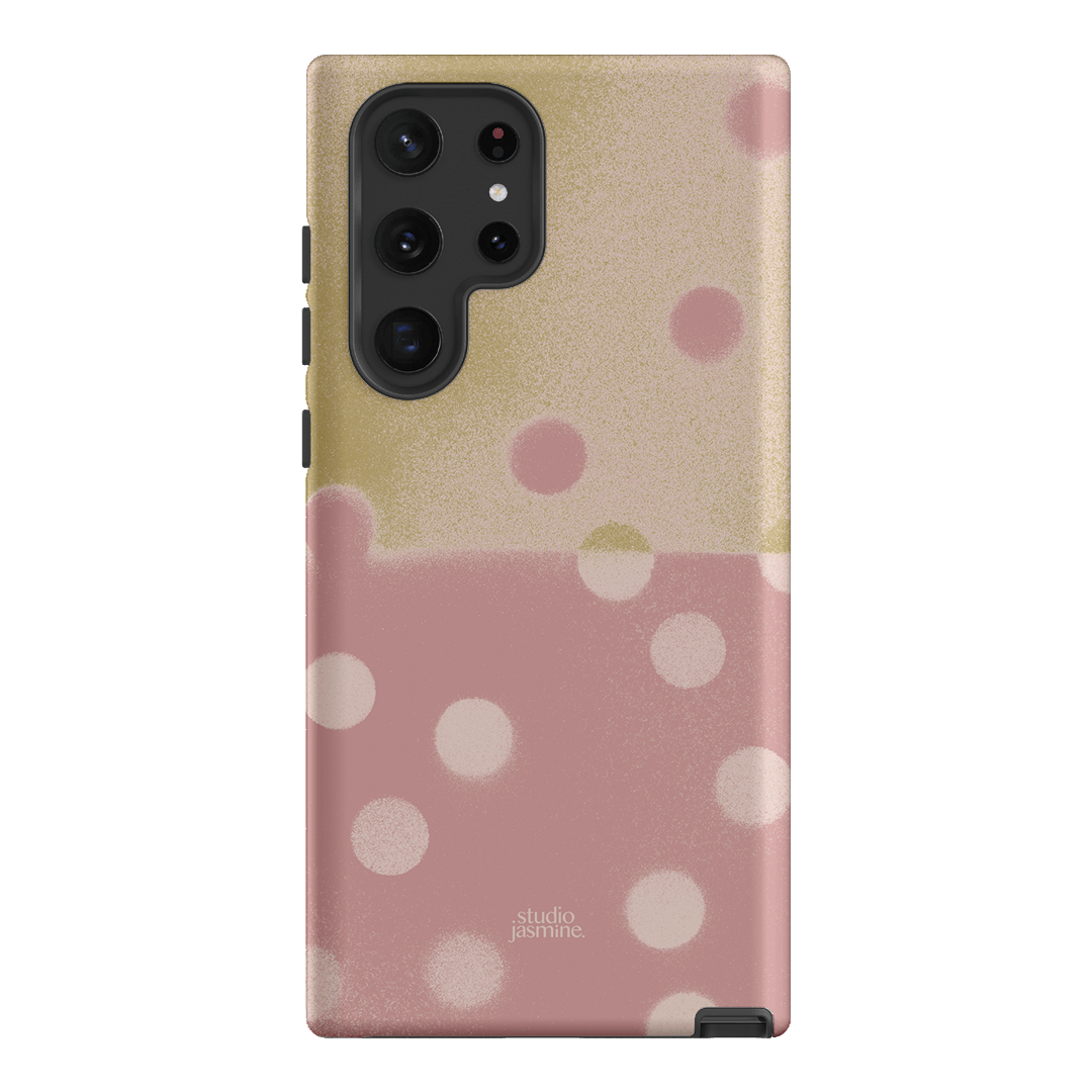Strawberry Polka Dot Printed Phone Cases Samsung Galaxy S22 Ultra / Armoured by Jasmine Dowling - The Dairy