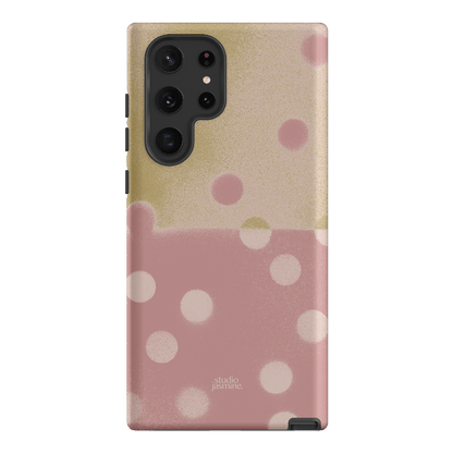 Strawberry Polka Dot Printed Phone Cases Samsung Galaxy S22 Ultra / Armoured by Jasmine Dowling - The Dairy