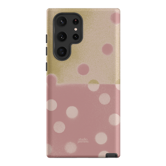 Strawberry Polka Dot Printed Phone Cases Samsung Galaxy S22 Ultra / Armoured by Jasmine Dowling - The Dairy