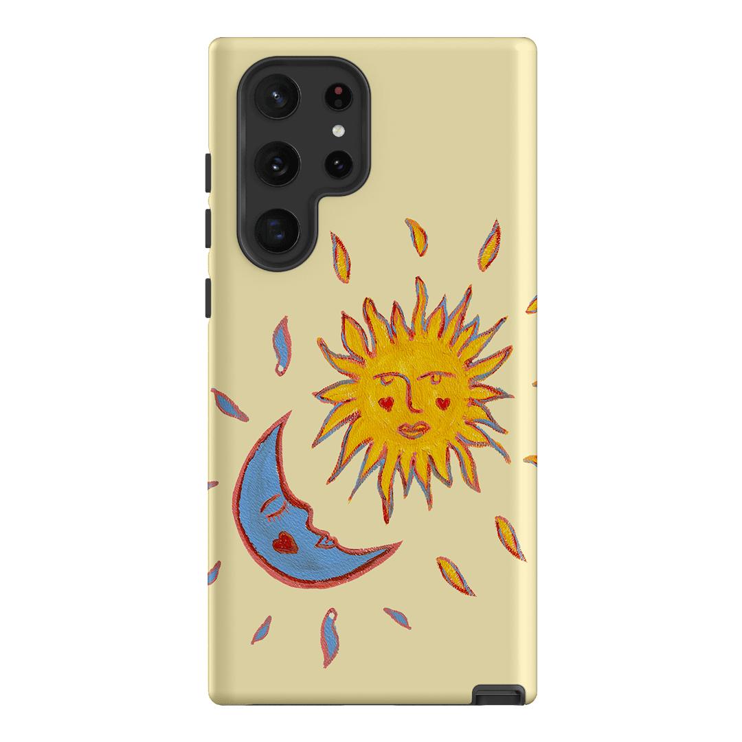 Sun & Moon Yellow Printed Phone Cases Samsung Galaxy S22 Ultra / Armoured by BG. Studio - The Dairy