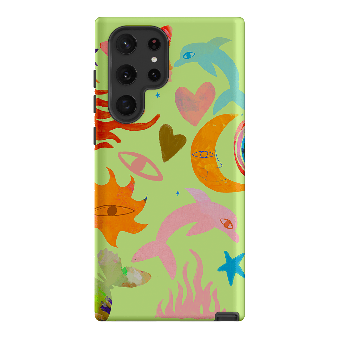Tattoos Green Printed Phone Cases Samsung Galaxy S22 Ultra / Armoured by Kate Eliza - The Dairy