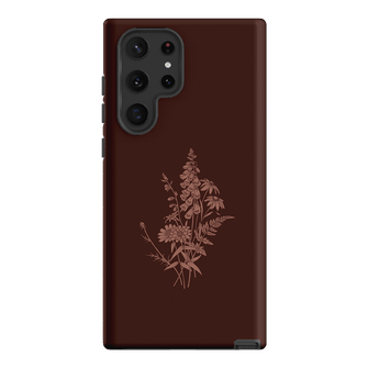 Wildflowers Mocha Printed Phone Cases Samsung Galaxy S22 Ultra / Armoured by Typoflora - The Dairy