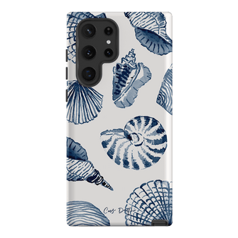 Blue Shells Printed Phone Cases Samsung Galaxy S22 Ultra / Armoured by Cass Deller - The Dairy