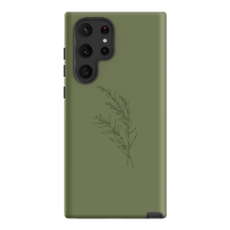 Khaki Wattle Printed Phone Cases Samsung Galaxy S22 Ultra / Armoured by Typoflora - The Dairy