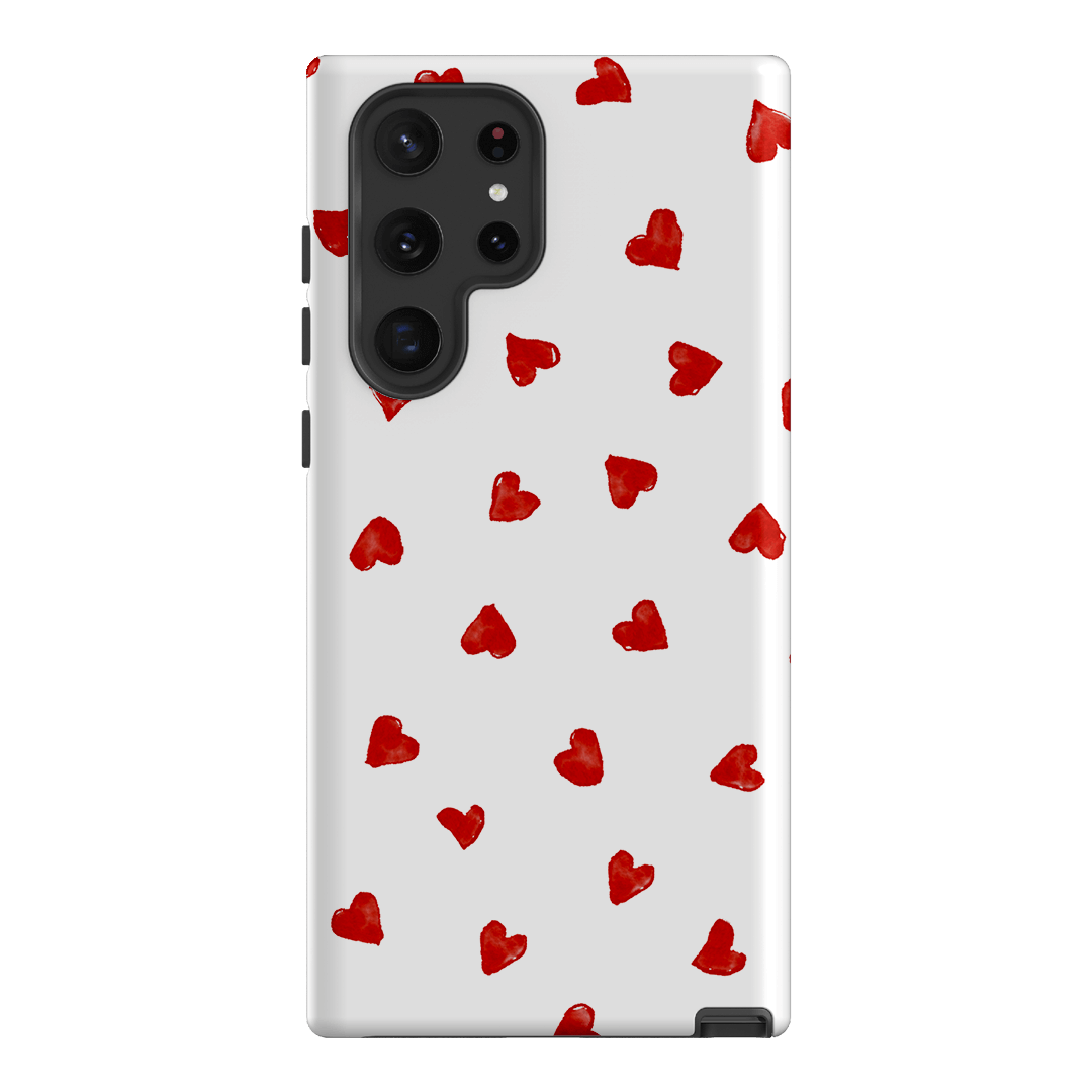 Love Hearts Printed Phone Cases Samsung Galaxy S22 Ultra / Armoured by Oak Meadow - The Dairy
