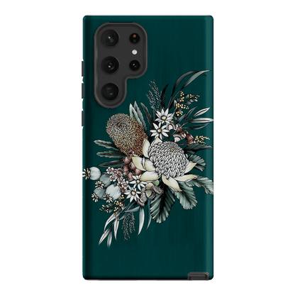 Teal Native Printed Phone Cases Samsung Galaxy S22 Ultra / Armoured by Typoflora - The Dairy