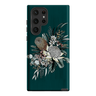 Teal Native Printed Phone Cases Samsung Galaxy S22 Ultra / Armoured by Typoflora - The Dairy