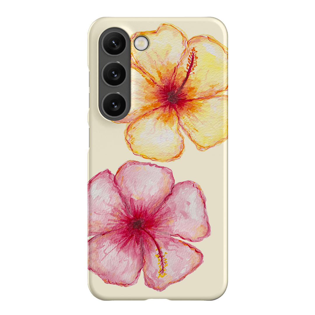 Hibiscus Flower Yellow Printed Phone Cases Samsung Galaxy S23 / Snap by BG. Studio - The Dairy