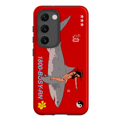 1800-Busy Rn in Red Printed Phone Cases Samsung Galaxy S23 / Armoured by Easty Beasty - The Dairy