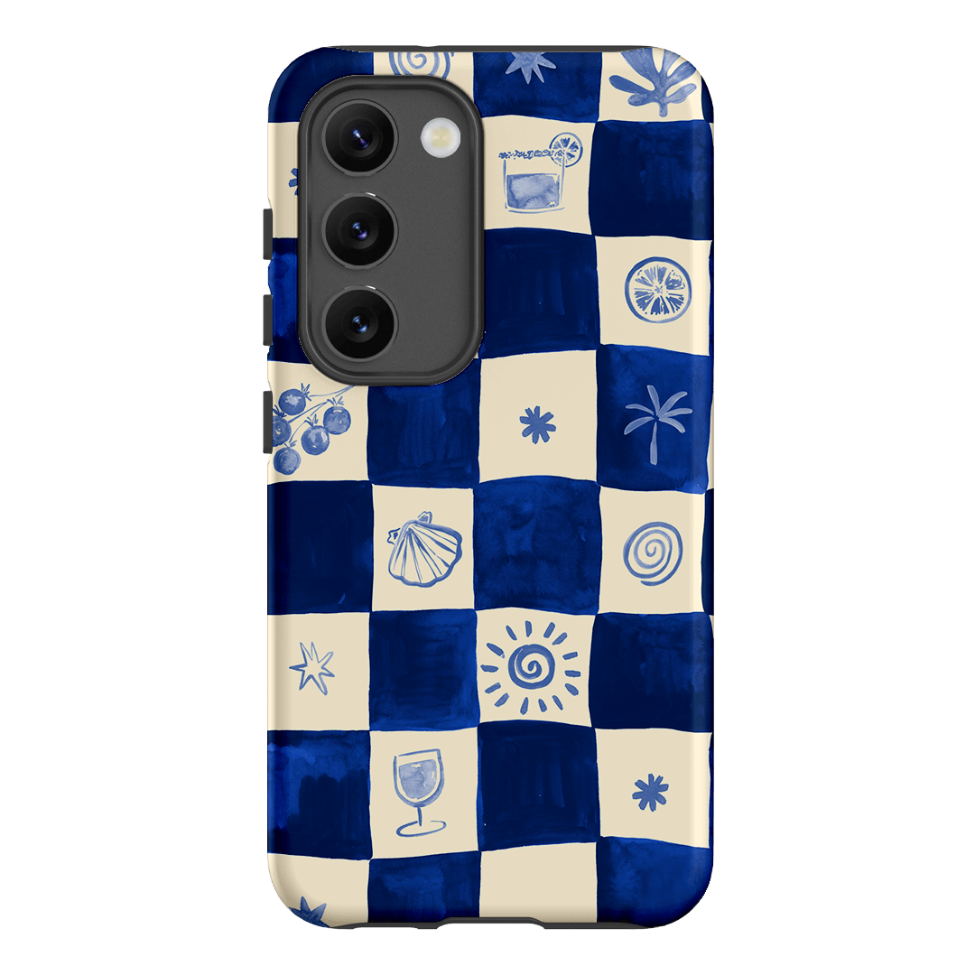 Afternoon Mezze Azure Printed Phone Cases Samsung Galaxy S23 / Armoured by Charlie Taylor - The Dairy