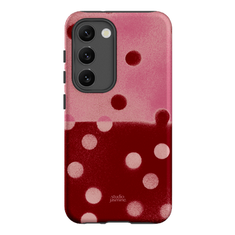 Cherry Polka Dot Printed Phone Cases Samsung Galaxy S23 / Armoured by Jasmine Dowling - The Dairy