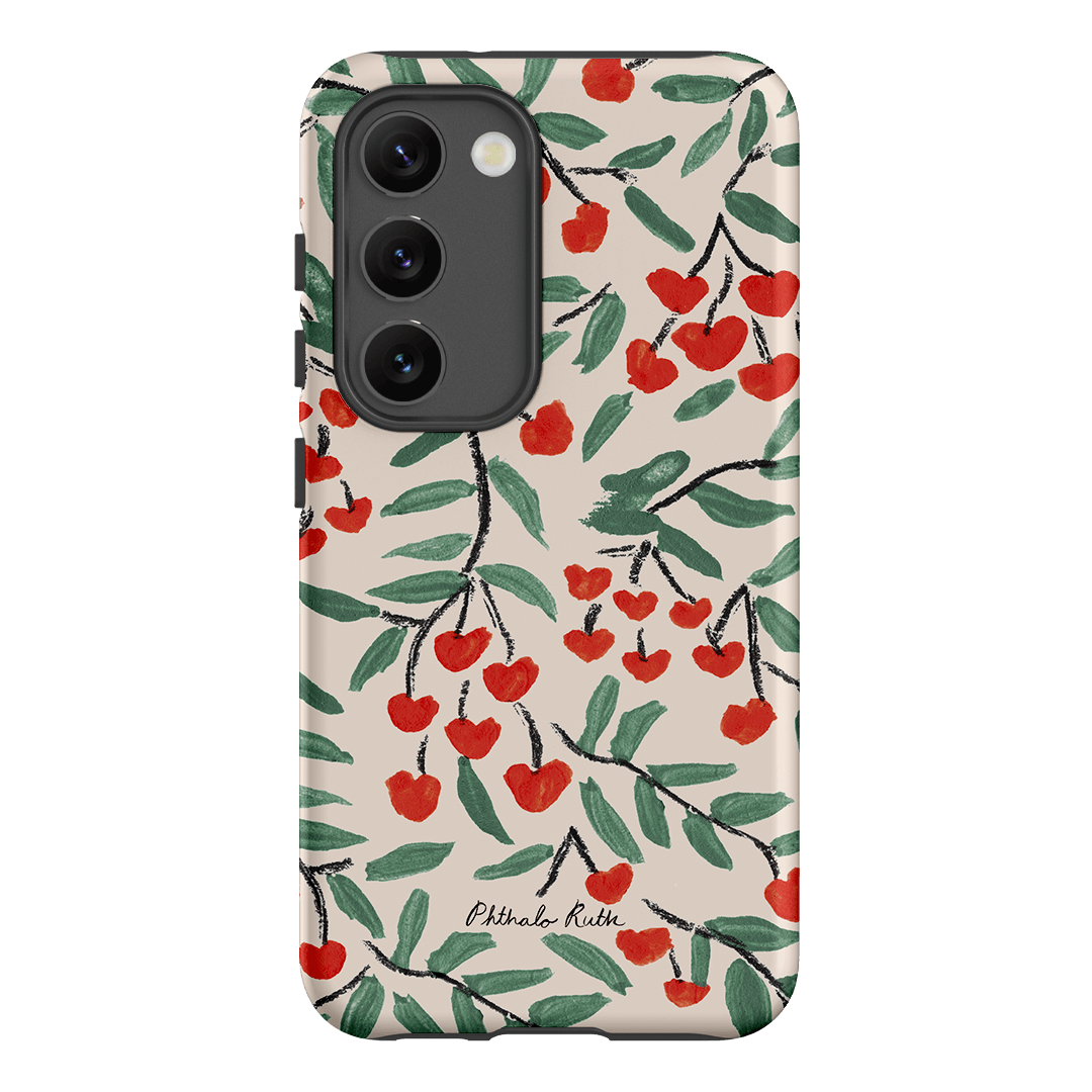 Cherry Love Printed Phone Cases Samsung Galaxy S23 / Armoured by Phthalo Ruth - The Dairy
