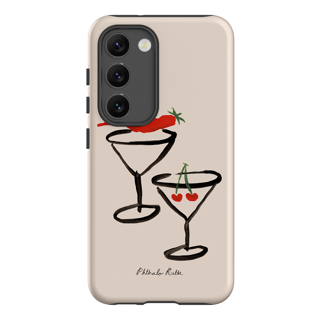 Chili Cherry Printed Phone Cases Samsung Galaxy S23 / Armoured by Phthalo Ruth - The Dairy