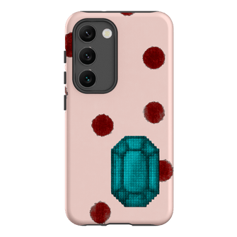 December Turquoise Printed Phone Cases Samsung Galaxy S23 / Armoured by Joiana - The Dairy