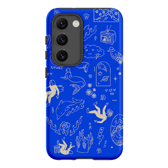 Easty Flash Blue Printed Phone Cases Samsung Galaxy S23 / Armoured by Easty Beasty - The Dairy