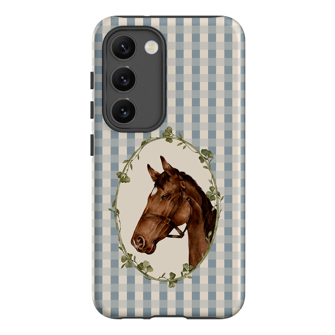 Gingham Horse Printed Phone Cases Samsung Galaxy S23 / Armoured by Kasiags Art - The Dairy
