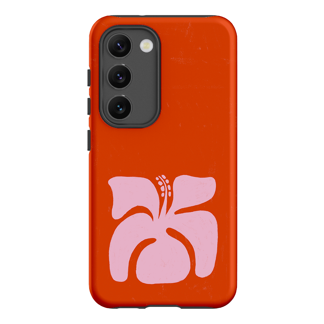 Hibiscus Crush Printed Phone Cases Samsung Galaxy S23 / Armoured by Marie Fauritte - The Dairy