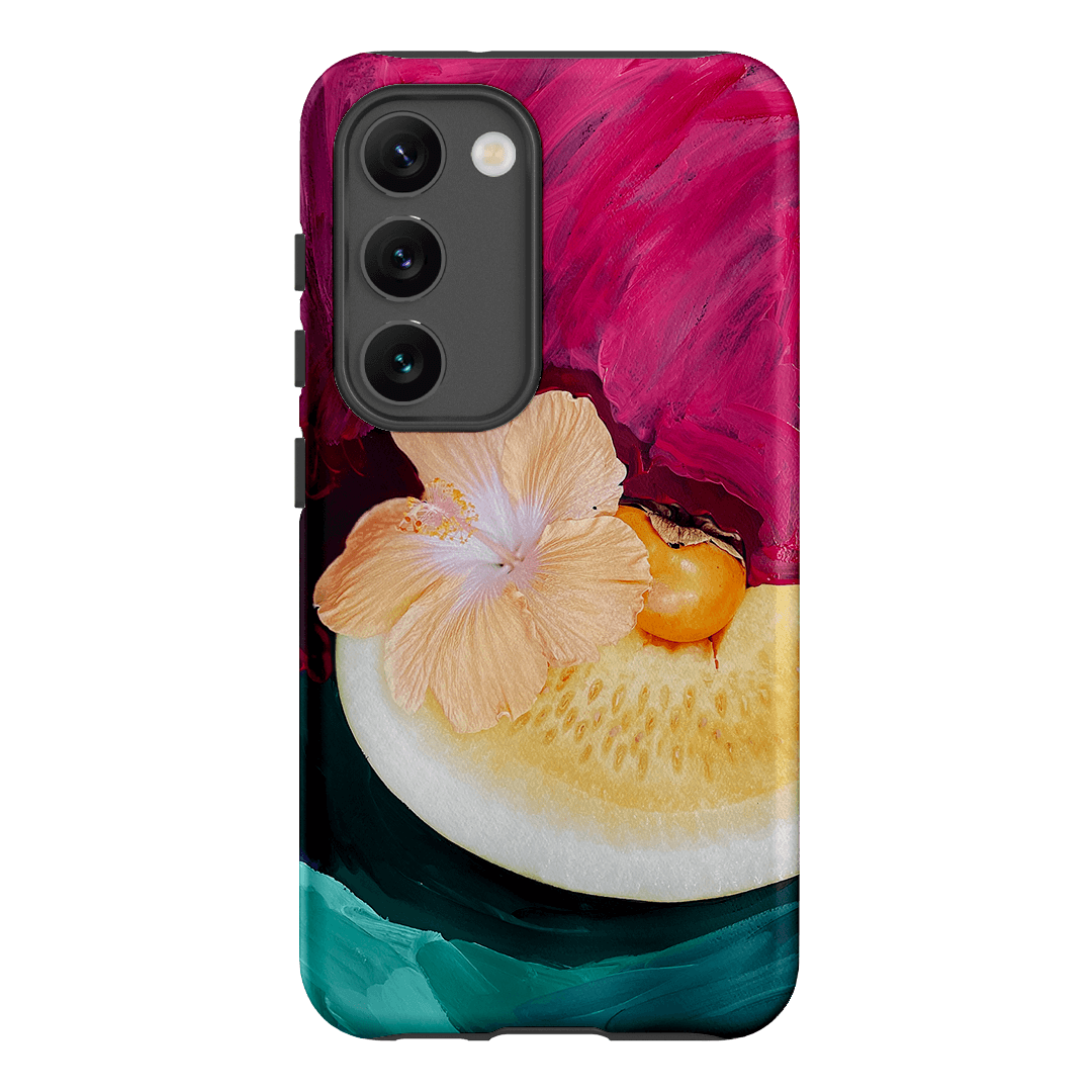 Hibiscus Melon Printed Phone Cases Samsung Galaxy S23 / Armoured by Nicole Nelius - The Dairy