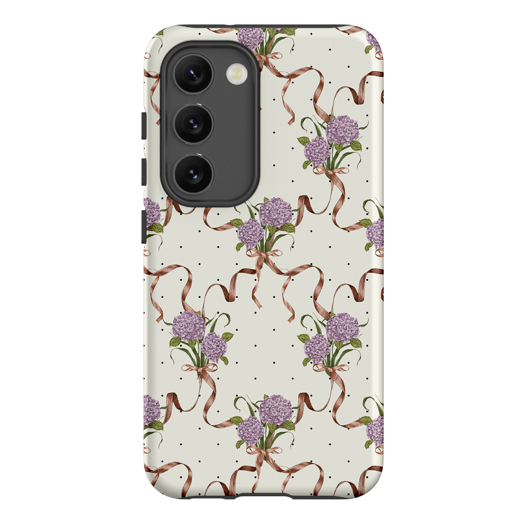 Hydrangea Ribbon Printed Phone Cases Samsung Galaxy S23 / Armoured by Veronica Tucker - The Dairy