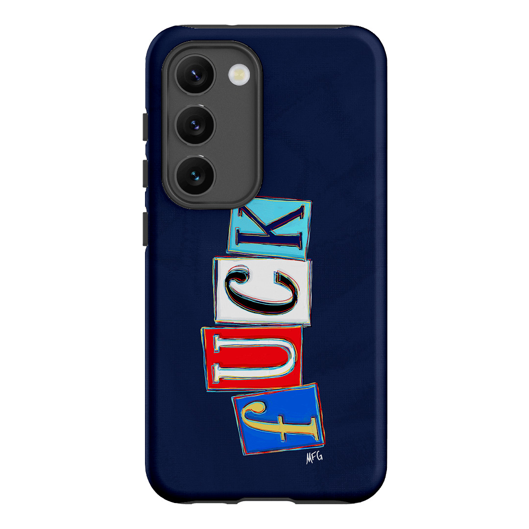 Lil Fcks Blue Printed Phone Cases Samsung Galaxy S23 / Armoured by Margarbs Art - The Dairy