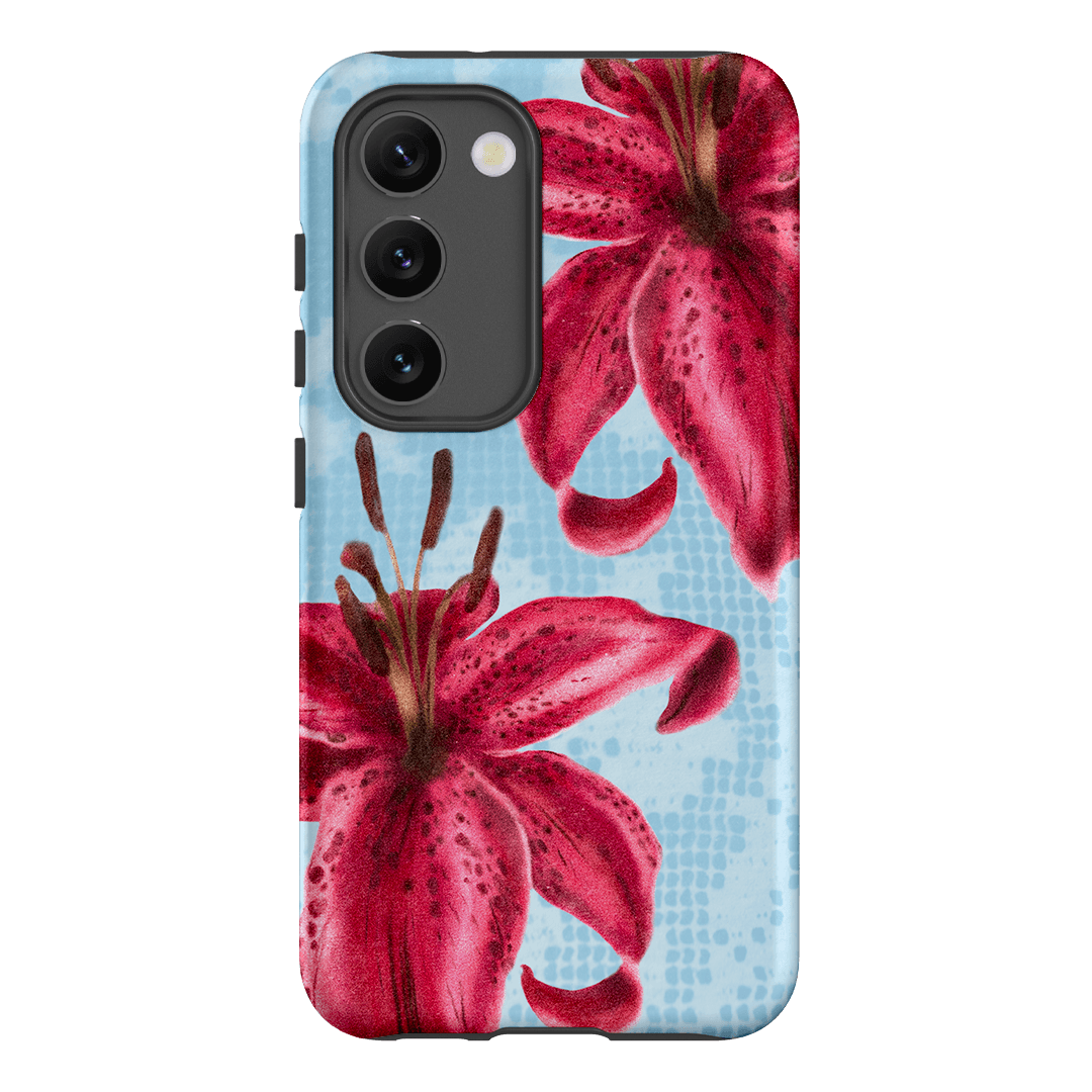 Lillies Printed Phone Cases Samsung Galaxy S23 / Armoured by Sally Hungerford - The Dairy