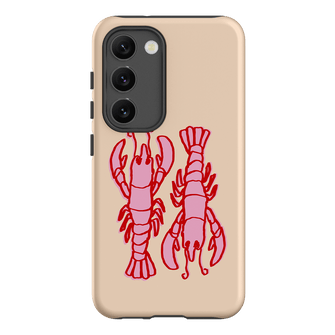 Lobster Love Peach Printed Phone Cases Samsung Galaxy S23 / Armoured by The Dairy - The Dairy