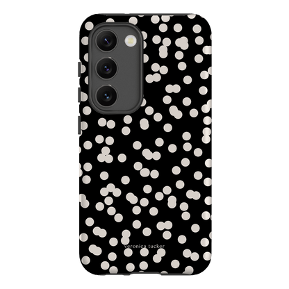 Mini Confetti Noir Printed Phone Cases Samsung Galaxy S23 / Armoured by Veronica Tucker - The Dairy