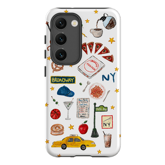 NYC White Printed Phone Cases Samsung Galaxy S23 / Armoured by BG. Studio - The Dairy