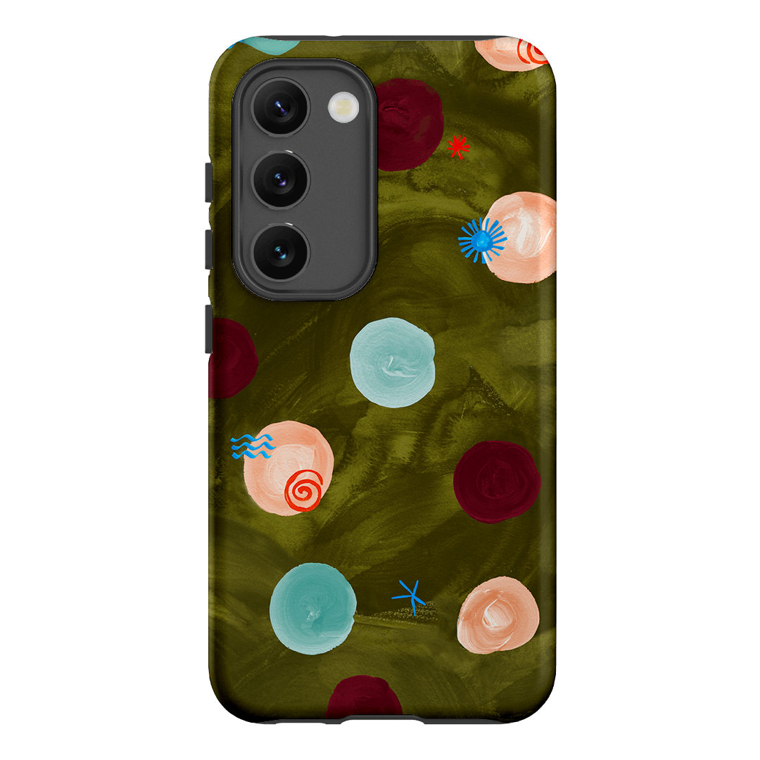 Olive Spot Printed Phone Cases Samsung Galaxy S23 / Armoured by Charlie Taylor - The Dairy