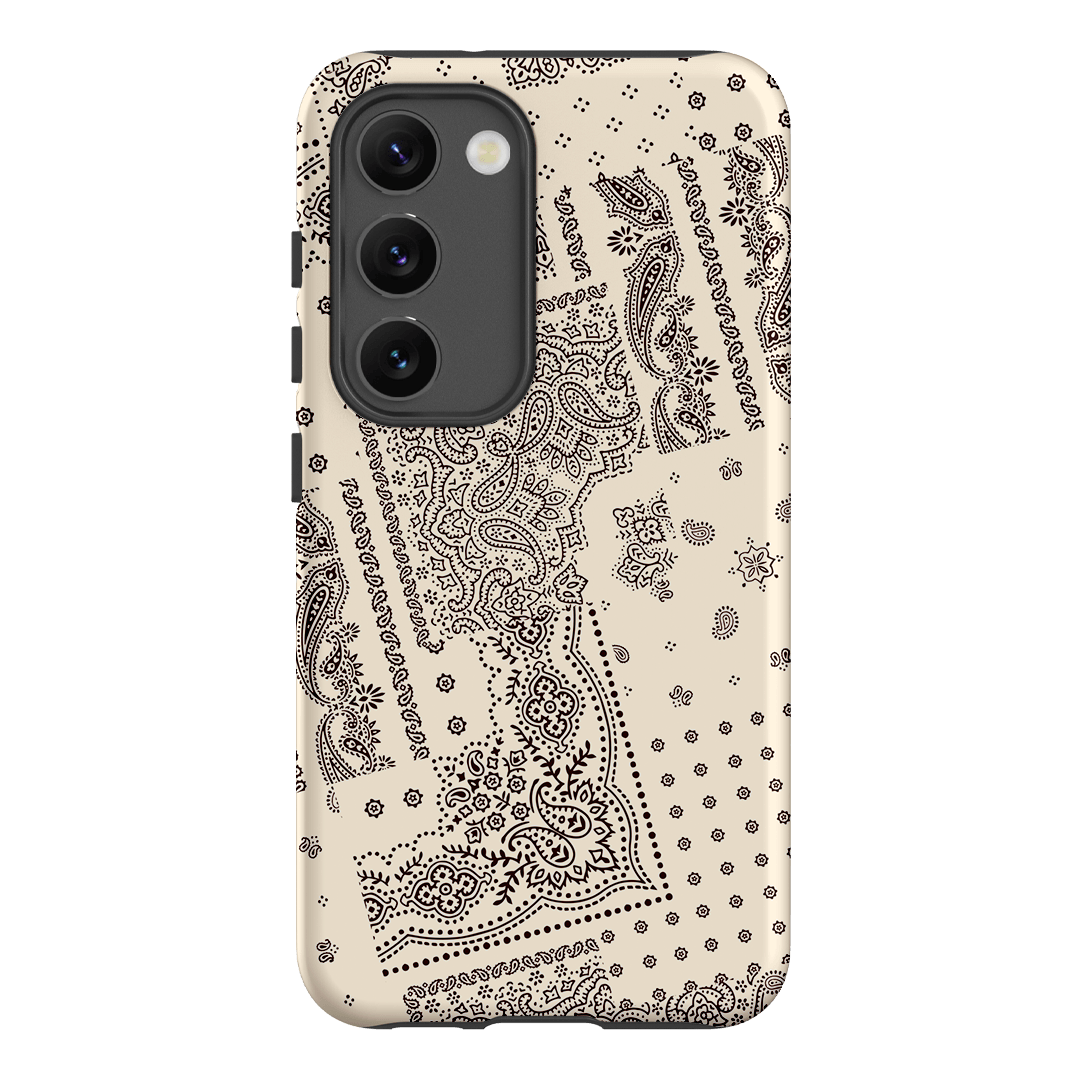 Paisley Ecru Printed Phone Cases Samsung Galaxy S23 / Armoured by The Dairy - The Dairy