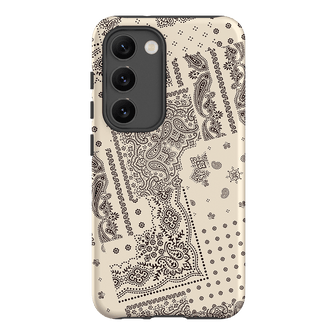 Paisley Ecru Printed Phone Cases Samsung Galaxy S23 / Armoured by The Dairy - The Dairy