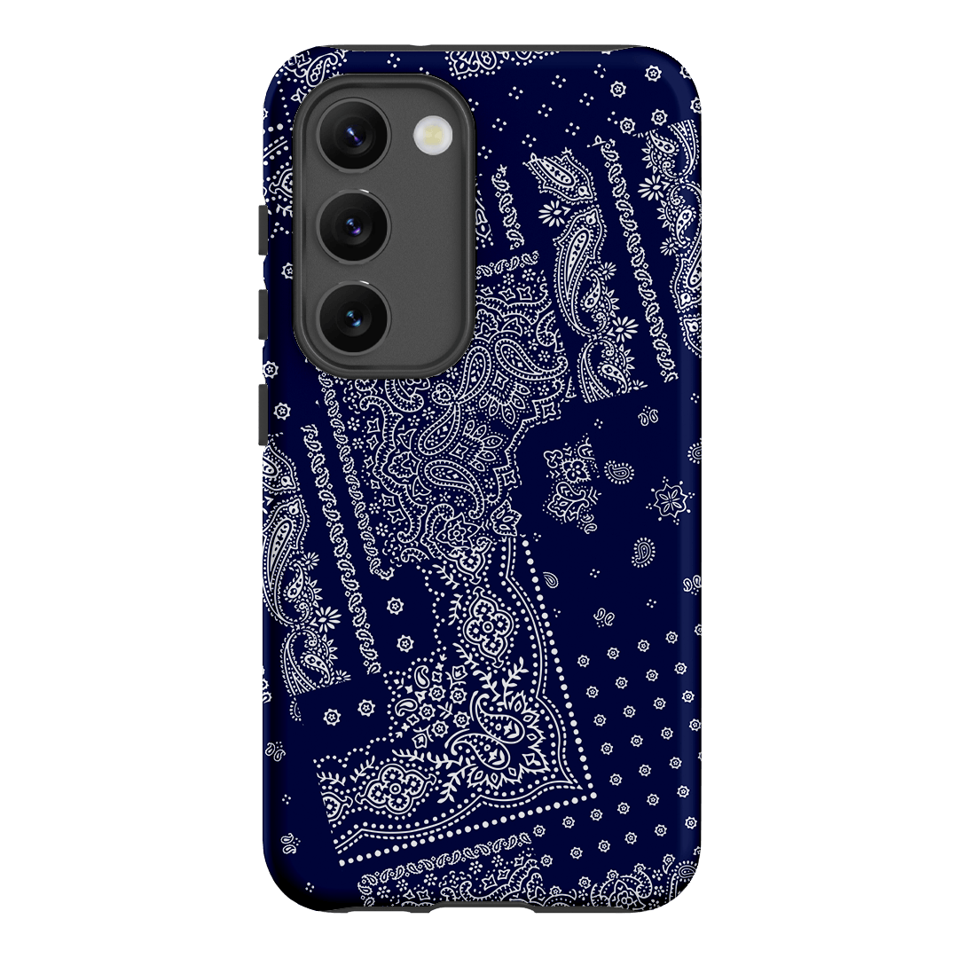 Paisley Indigo Printed Phone Cases Samsung Galaxy S23 / Armoured by The Dairy - The Dairy