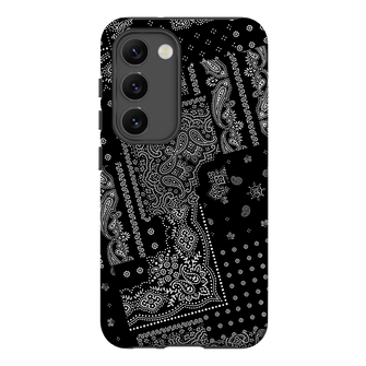 Paisley Noir Printed Phone Cases Samsung Galaxy S23 / Armoured by The Dairy - The Dairy