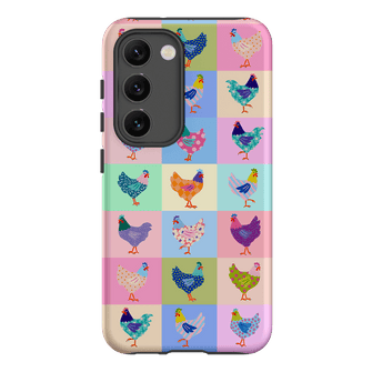 Pastel Chickens Printed Phone Cases Samsung Galaxy S23 / Armoured by Kayla Henley - The Dairy