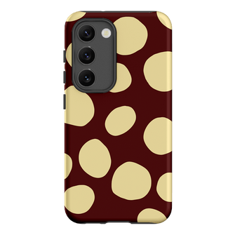 Pebbles Burgundy Butter Printed Phone Cases Samsung Galaxy S23 / Armoured by Veronica Tucker - The Dairy