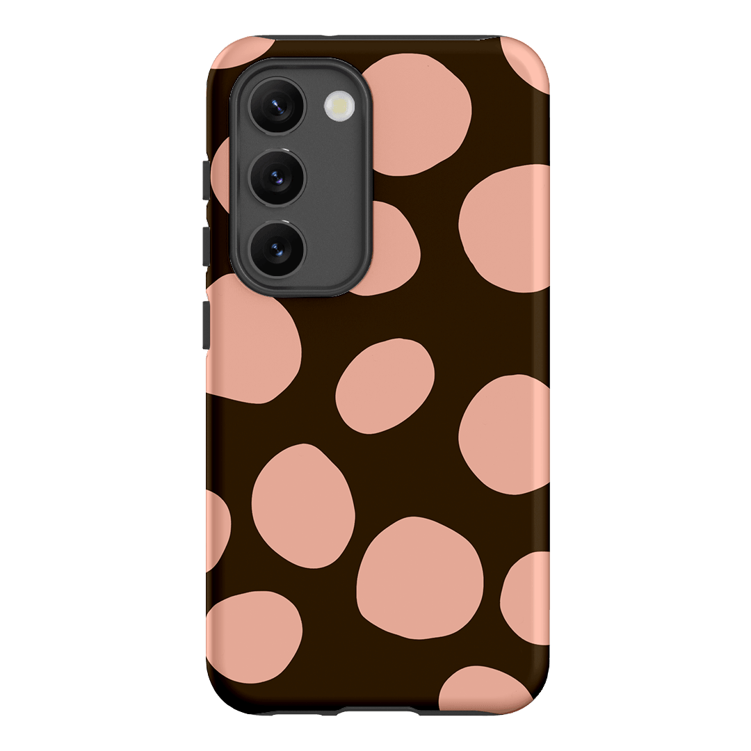 Pebbles Chocolate Pink Printed Phone Cases Samsung Galaxy S23 / Armoured by Veronica Tucker - The Dairy