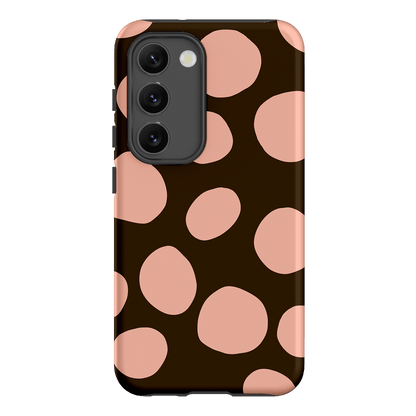 Pebbles Chocolate Pink Printed Phone Cases Samsung Galaxy S23 / Armoured by Veronica Tucker - The Dairy