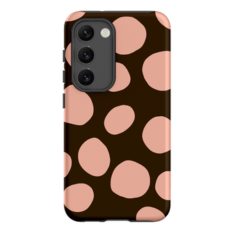 Pebbles Chocolate Pink Printed Phone Cases Samsung Galaxy S23 / Armoured by Veronica Tucker - The Dairy