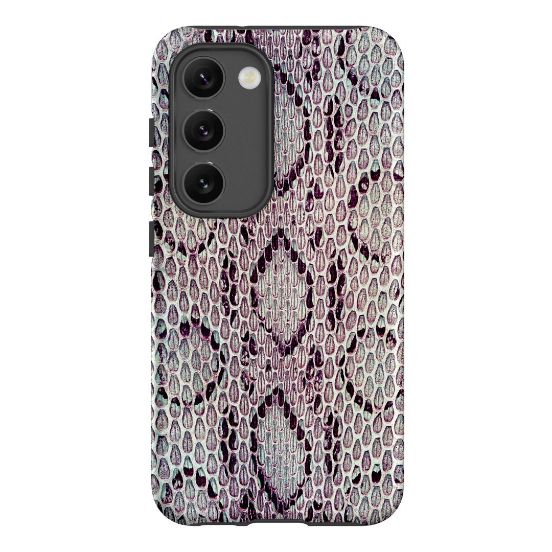 Plum Python Printed Phone Cases Samsung Galaxy S23 / Armoured by The Dairy - The Dairy