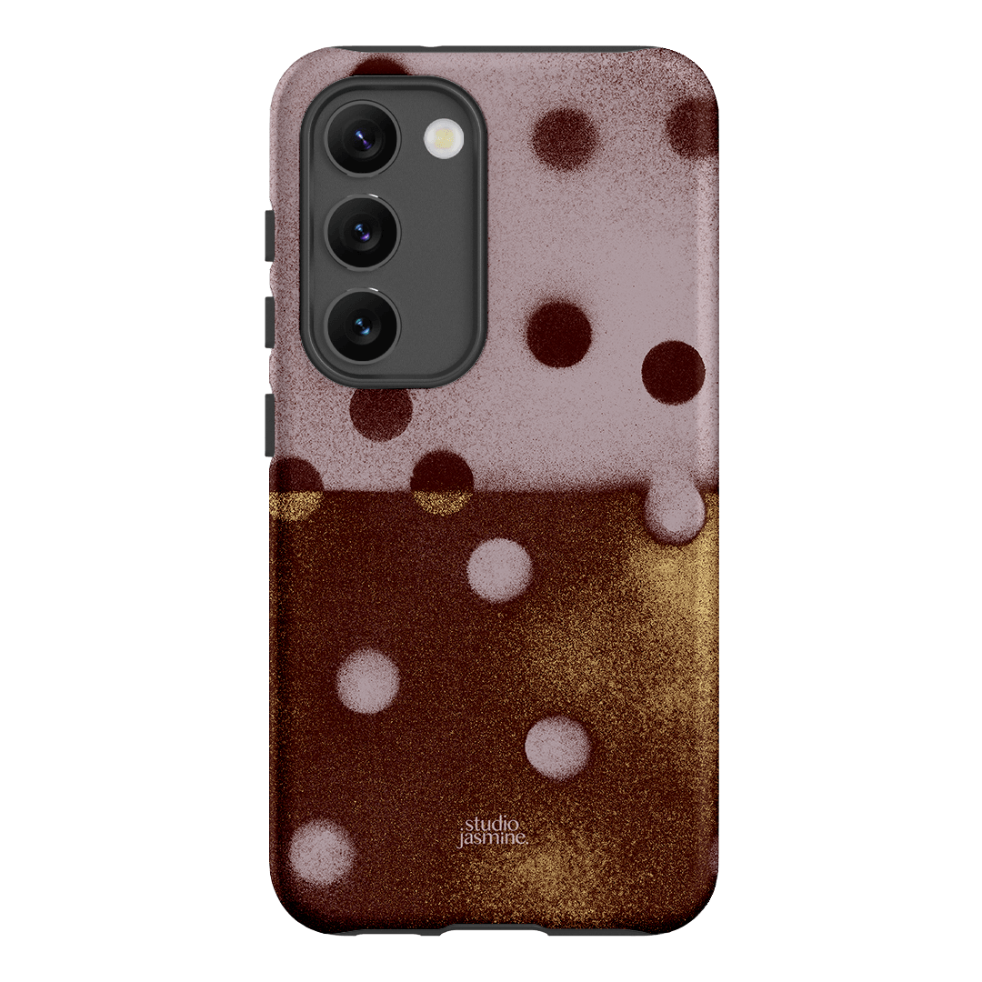 Rust Polka Dot Printed Phone Cases Samsung Galaxy S23 / Armoured by Jasmine Dowling - The Dairy