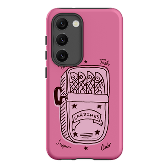 Sardine Social Pink Printed Phone Cases Samsung Galaxy S23 / Armoured by The Dairy - The Dairy