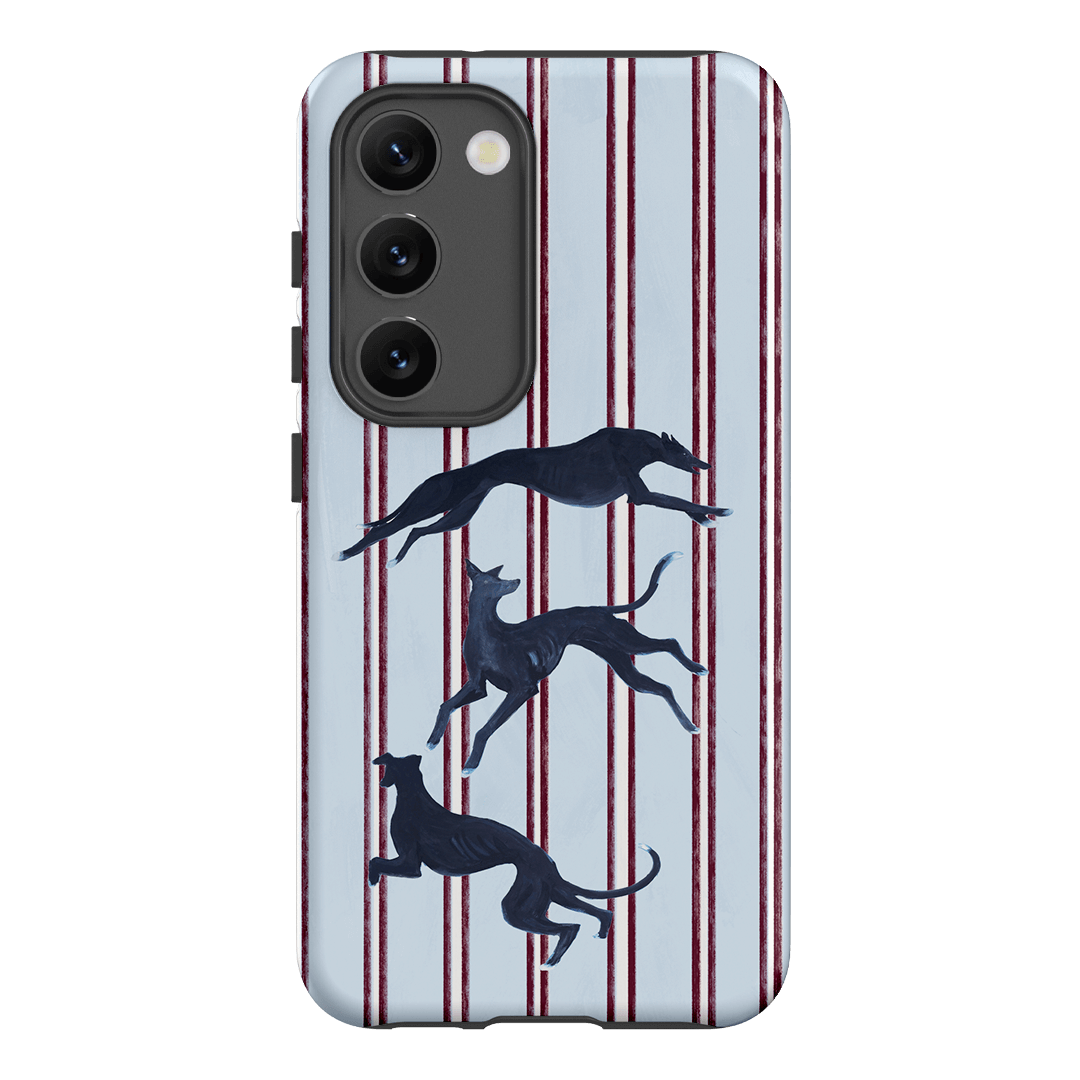 Stripey Hounds Printed Phone Cases Samsung Galaxy S23 / Armoured by Lisa Hu - The Dairy