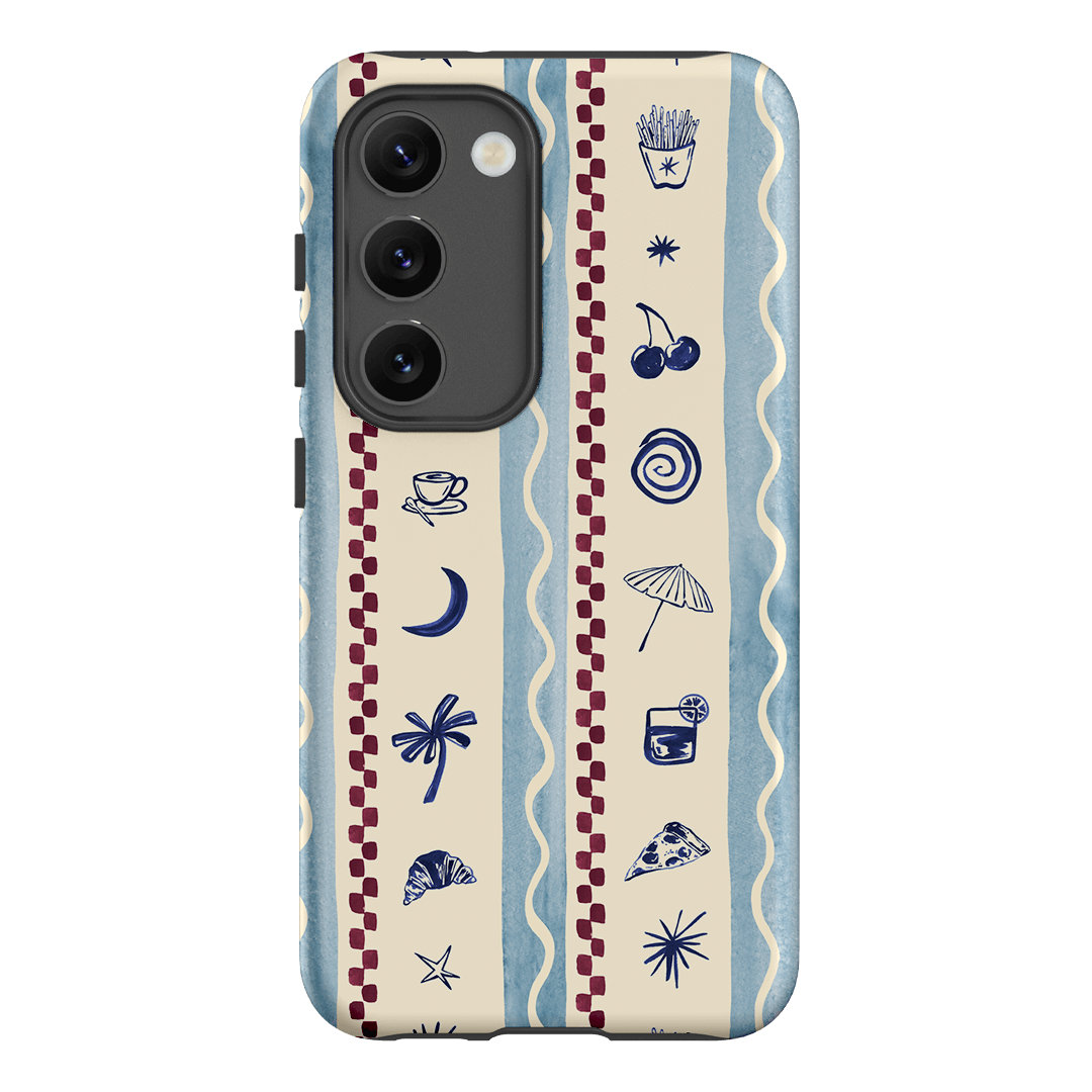 Summer Snacks Blue Printed Phone Cases Samsung Galaxy S23 / Armoured by Charlie Taylor - The Dairy