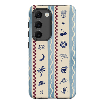 Summer Snacks Blue Printed Phone Cases Samsung Galaxy S23 / Armoured by Charlie Taylor - The Dairy