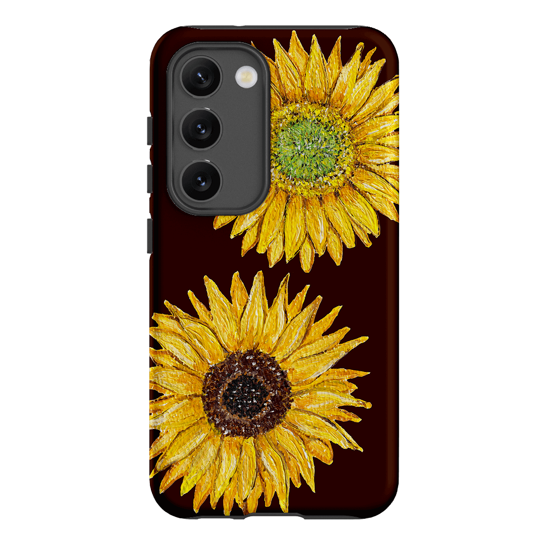 Sunflower Brown Printed Phone Cases Samsung Galaxy S23 / Armoured by BG. Studio - The Dairy