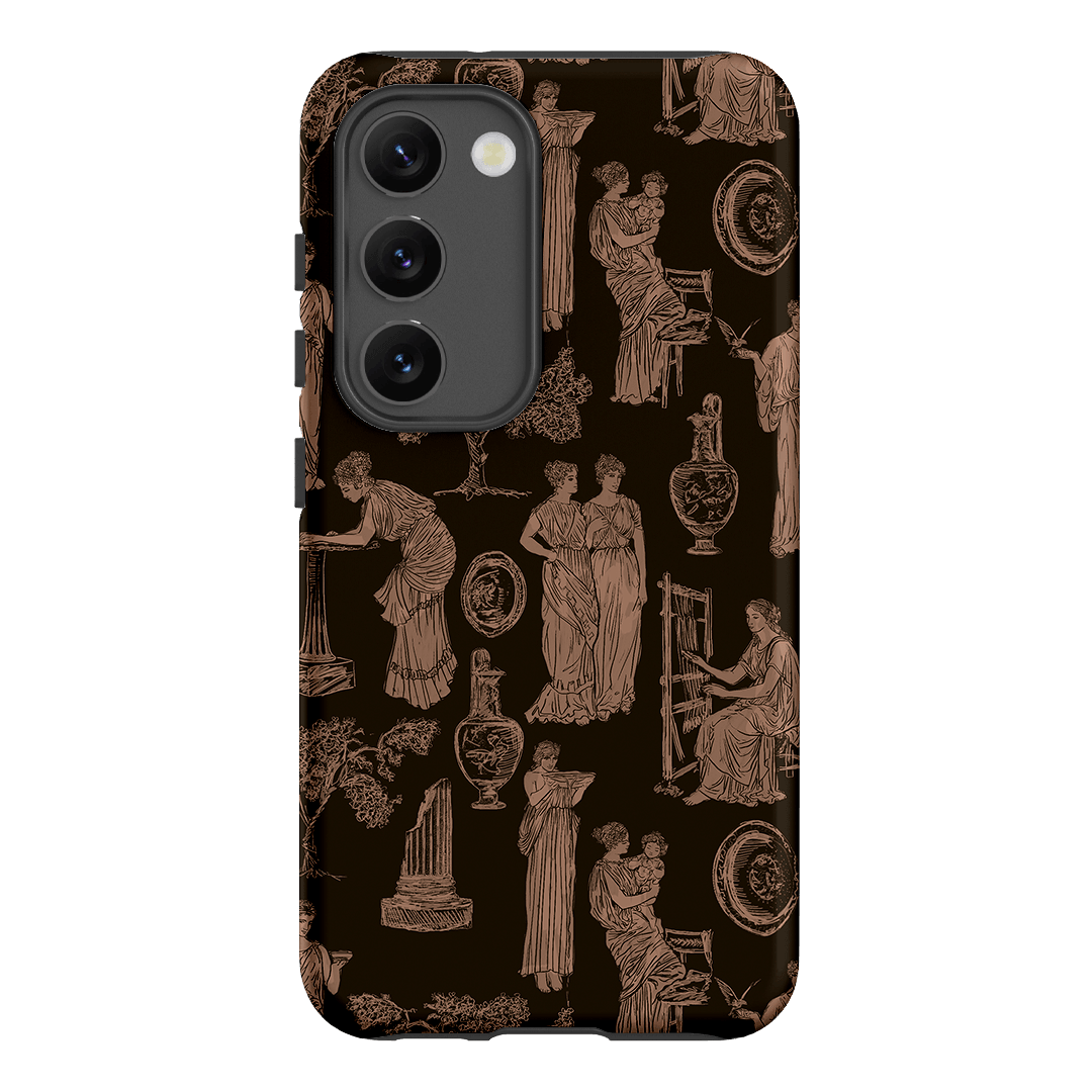 Symposium Burnt Umber Printed Phone Cases Samsung Galaxy S23 / Armoured by Veronica Tucker - The Dairy