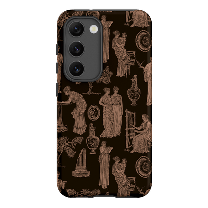 Symposium Burnt Umber Printed Phone Cases Samsung Galaxy S23 / Armoured by Veronica Tucker - The Dairy
