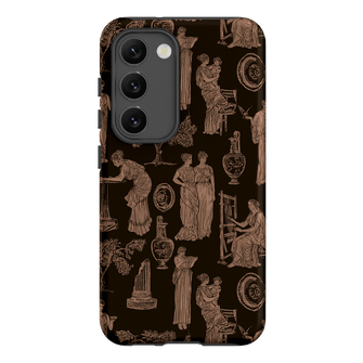 Symposium Burnt Umber Printed Phone Cases Samsung Galaxy S23 / Armoured by Veronica Tucker - The Dairy